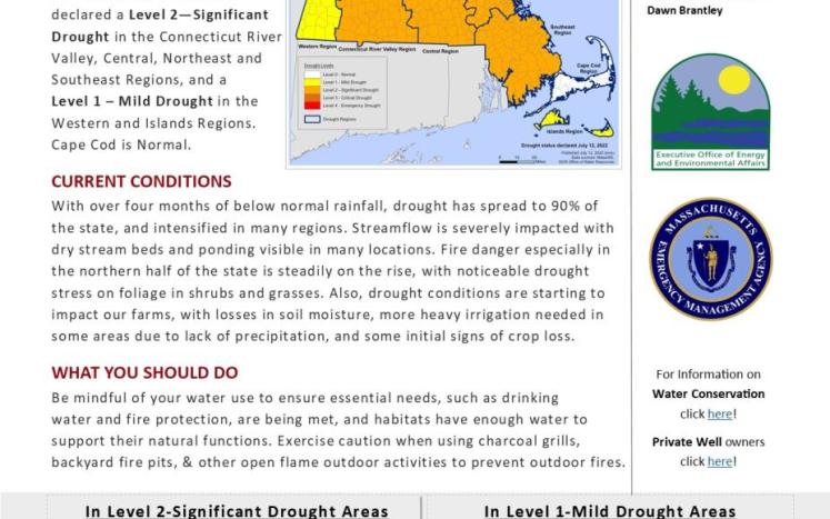 level 2 drought information for Carver